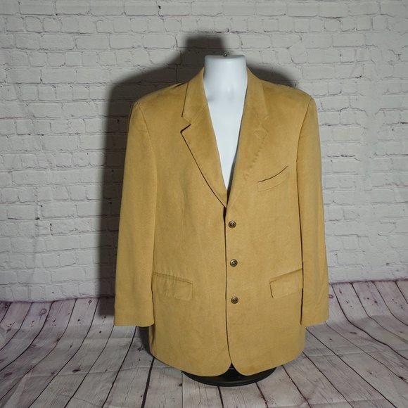 Kasper Microsuede Mens Dress Coat - Picture 1 of 7